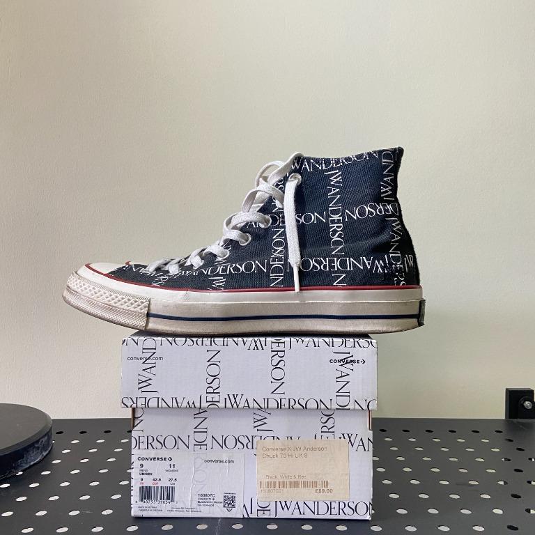 Converse x jw anderson hotsell black