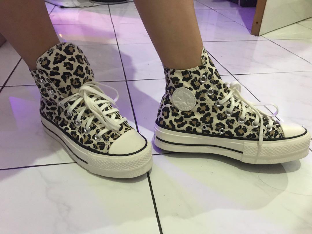 Converse leopardate shop