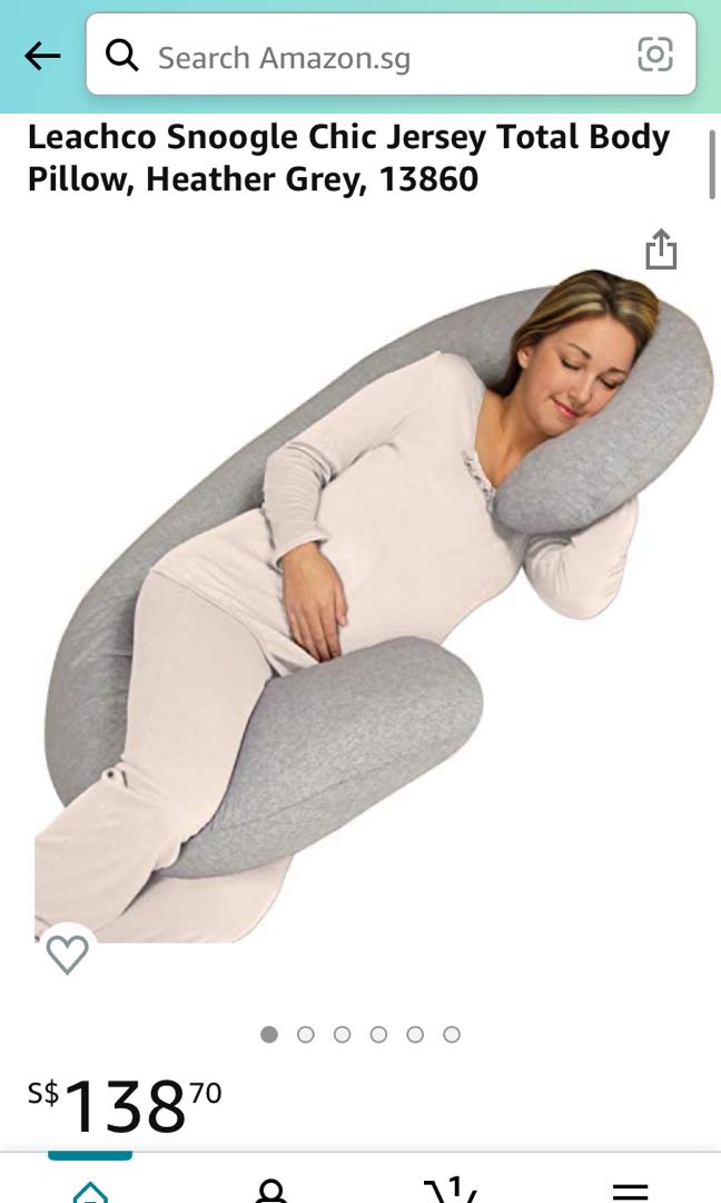 Cshaped Pregnancy Pillow Leachco brand, Babies & Kids, Maternity