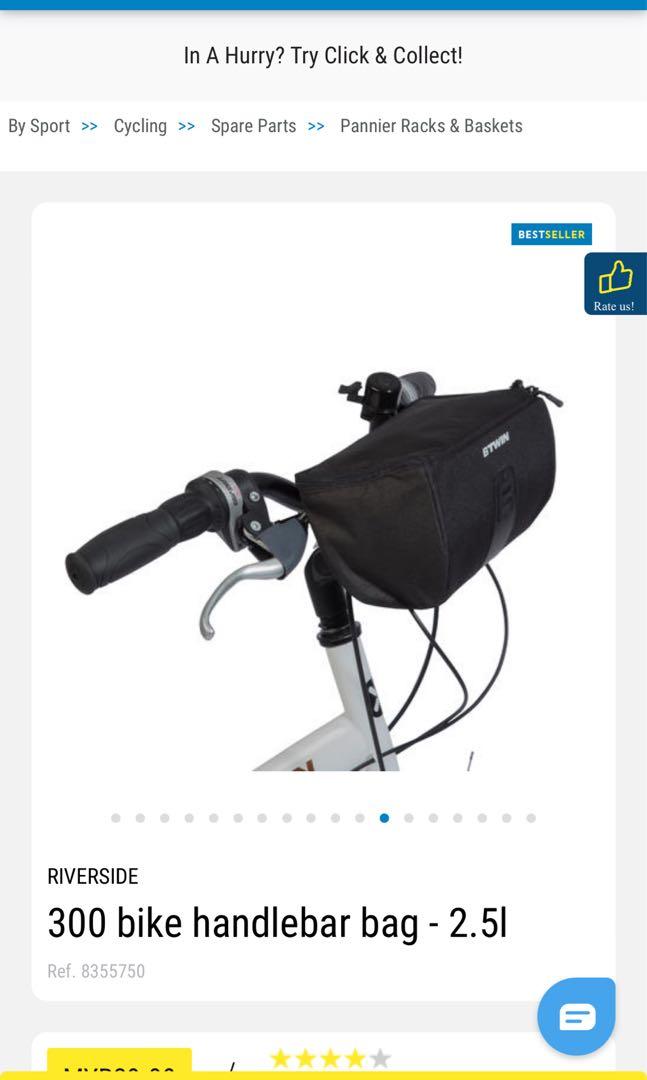 Decathlon handlebar bag discount