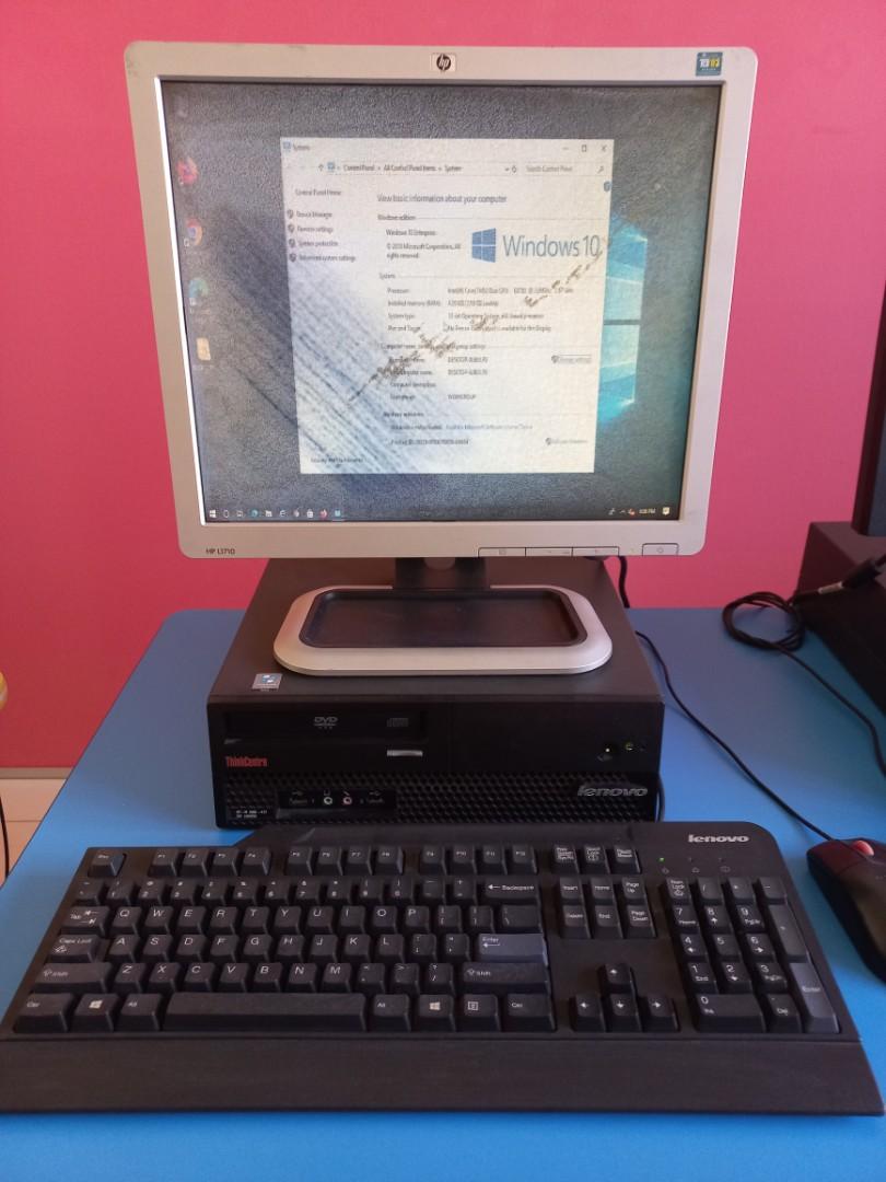 Desktop computer set (Category: Desktops) located in Ipoh. Submitted by variesel (Listing ID 1144552393, Image 1). Description: Buyer arrange own transportation to pickup. condition 5/10..