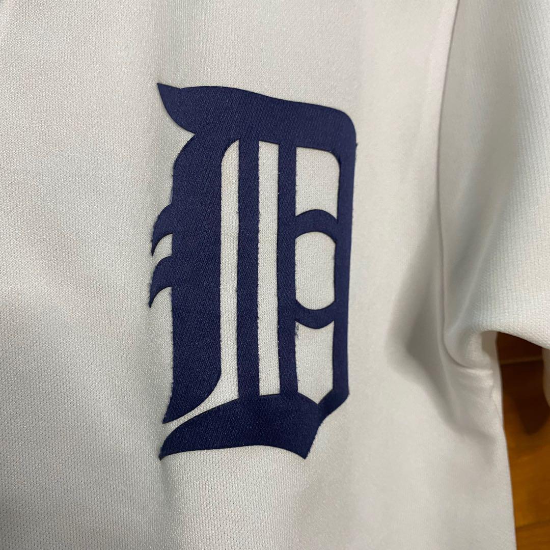Men's Majestic Detroit Tigers Navy Blue T-Shirt Jersey Tags