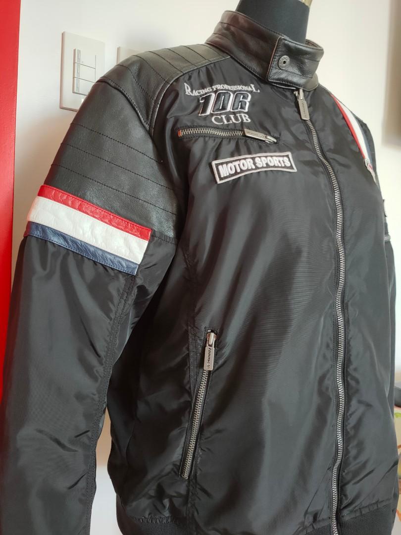 EXR Men's Casual Racing Jacket (Category: Coats, Jackets and Outerwear) located in Tuguegarao City. Submitted by roab_ (Listing ID 1144508068, Image 2). Description: 🔸 Leather/nylon motorcycle jacket for Men. Color: Black Brand: EXR Gender: Male Size: XL Style #: EK1JK503M1 🔸Shipping/delivery fee will be shouldered by buyer. Payment: BDO Gcash Shipping: LBC Gogo Express.