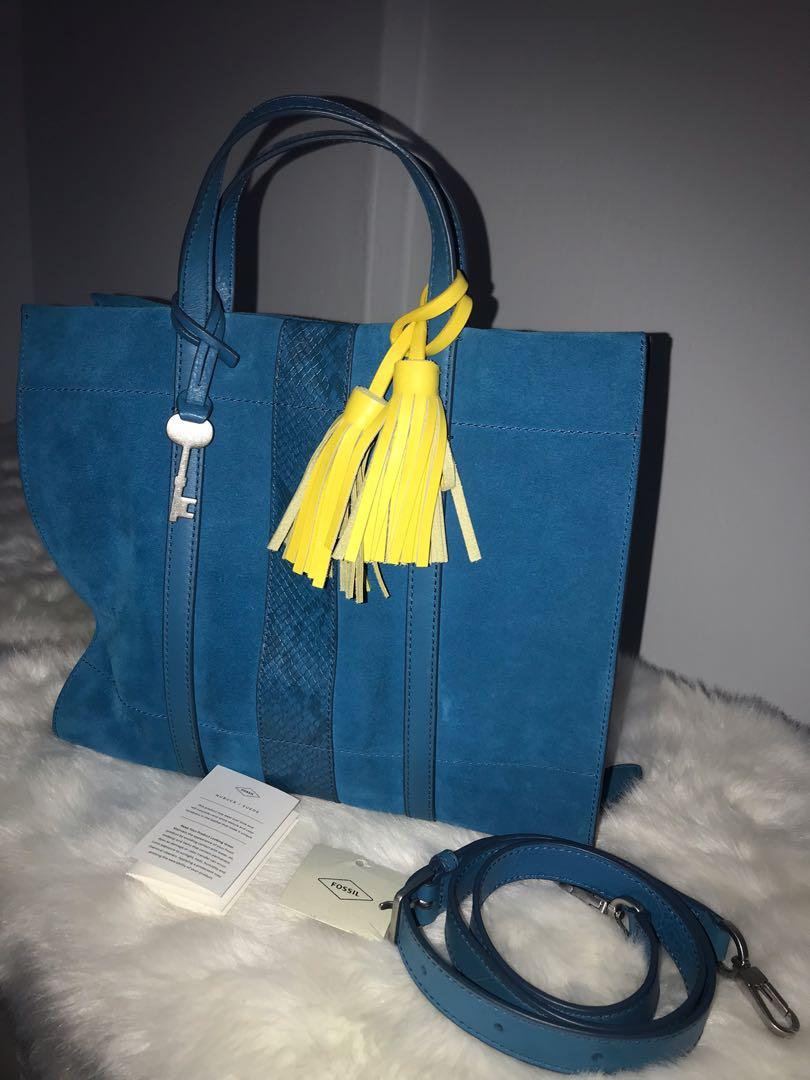 Fossil suede handbag store