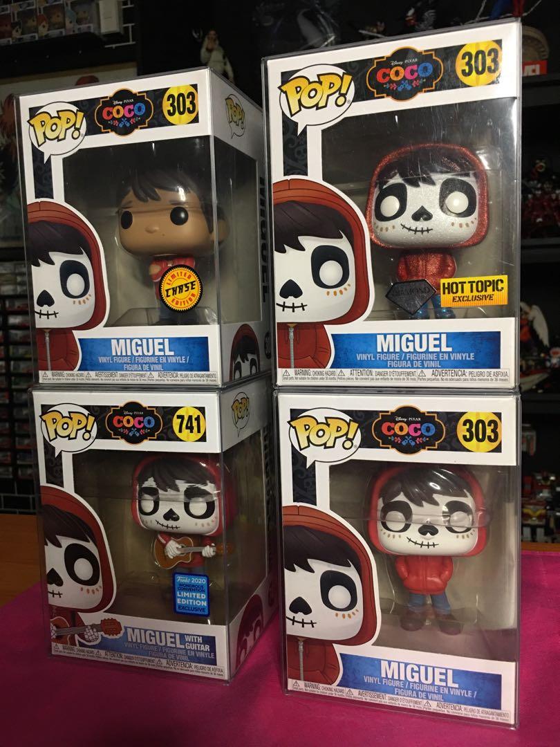 Funko POP! Disney and Pixar Movie COCO Miguel LIMITED EDITION CHASE and  Miguel NON CHASE Toy Action Figure - 2 POP BUNDLE