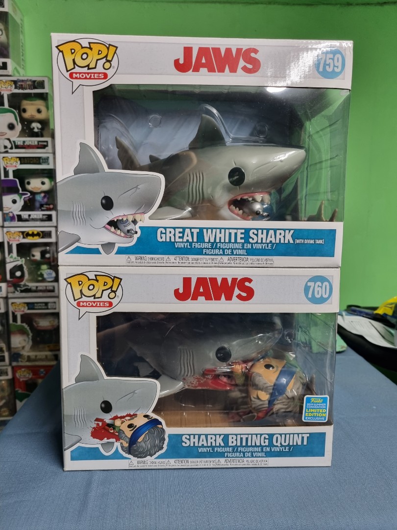 Funko Pop Jaws Set - Great White Shark, Hobbies & Toys, Toys