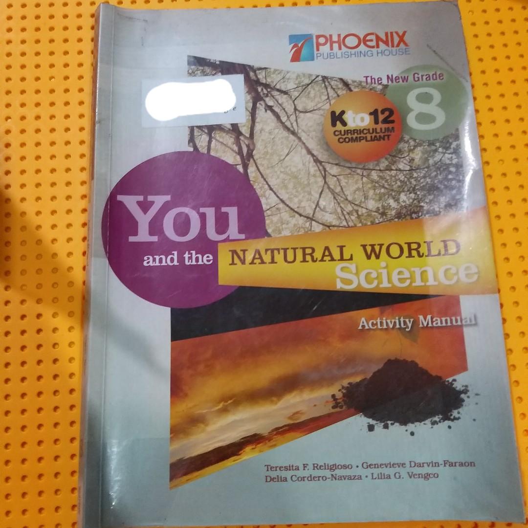 Grade 8 Science textbook and activity (Category: Textbooks) located in Marikina City. Submitted by my_charmingly (Listing ID 1144622158, Image 2). Description: plus shipping fee Grade 8 Science textbook and manual loc Montalban.