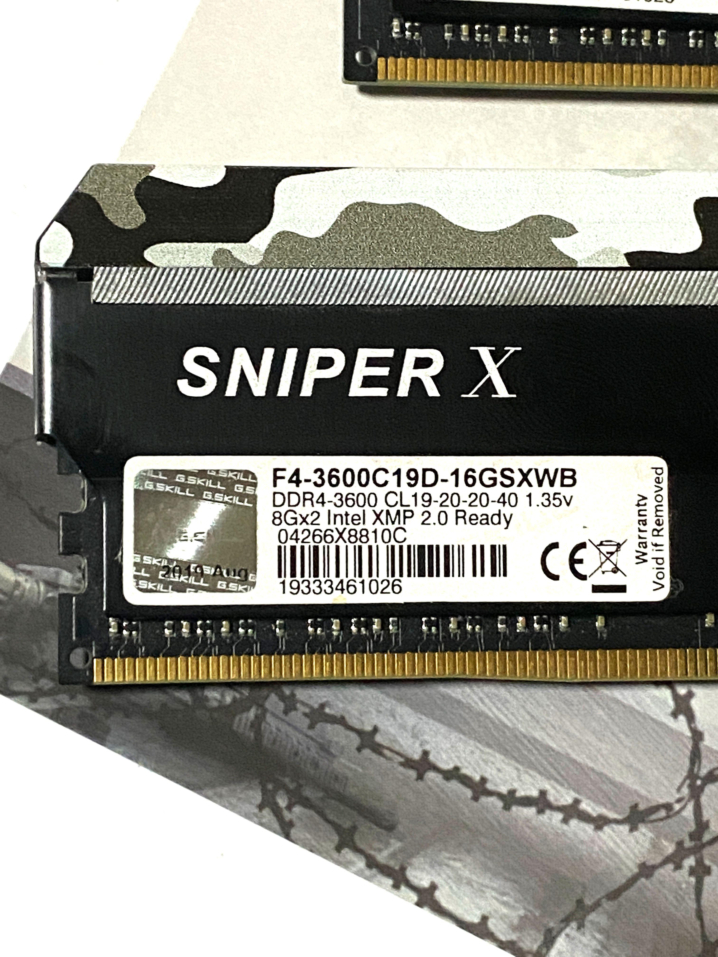 16GB ram 2X8gb G.Skill Sniper X 3600mhz Computers Tech Parts