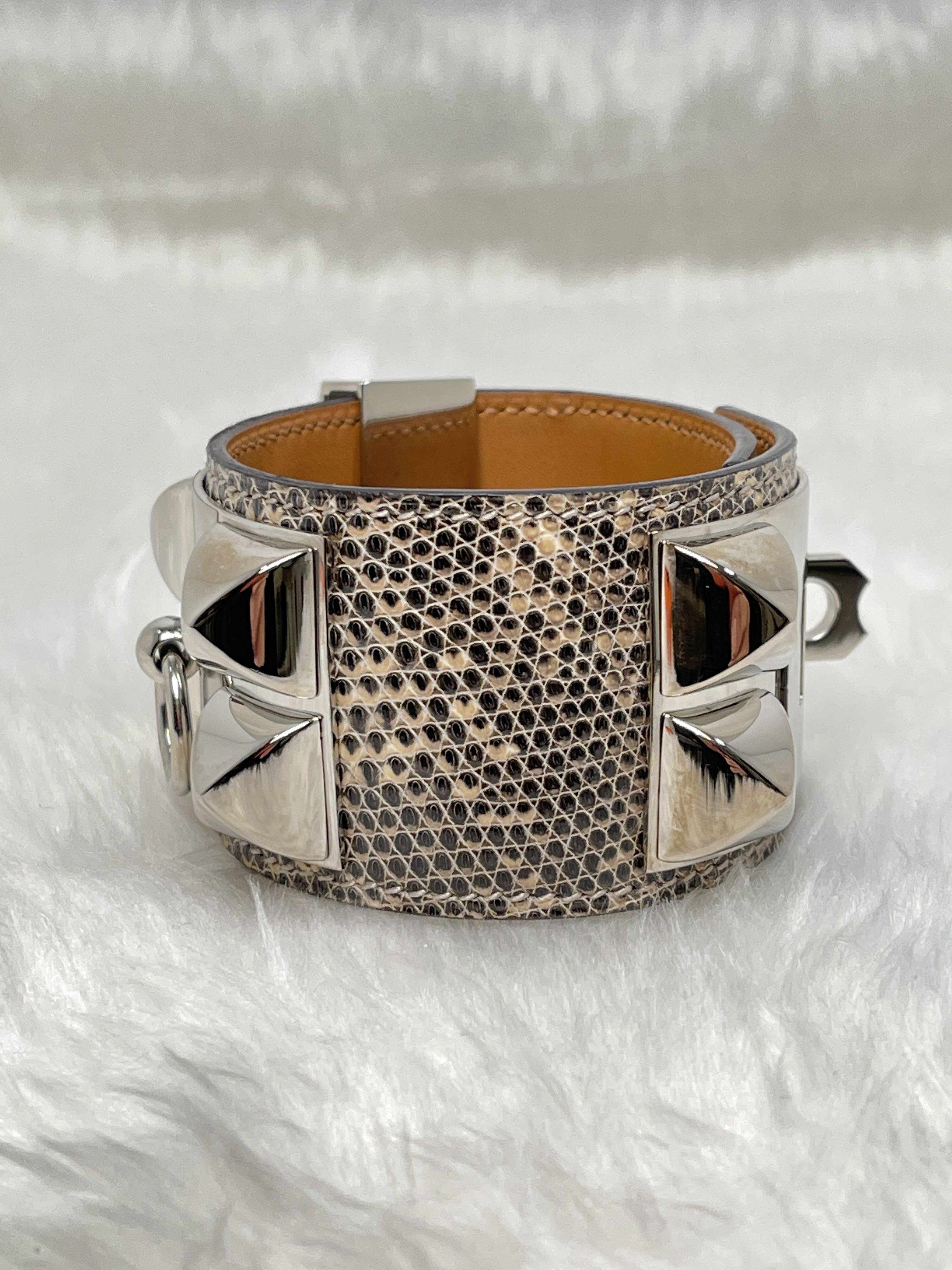 Hermes CDC Lizard Ombr Bracelet Luxury Accessories on Carousell