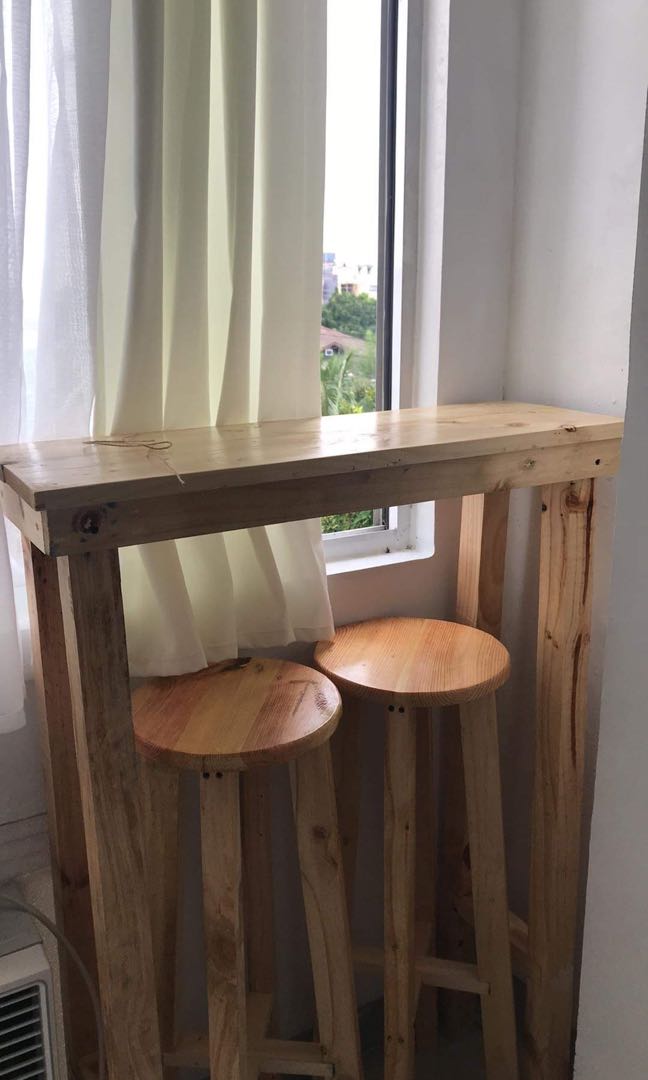High chair and table for small space Furniture Home Living