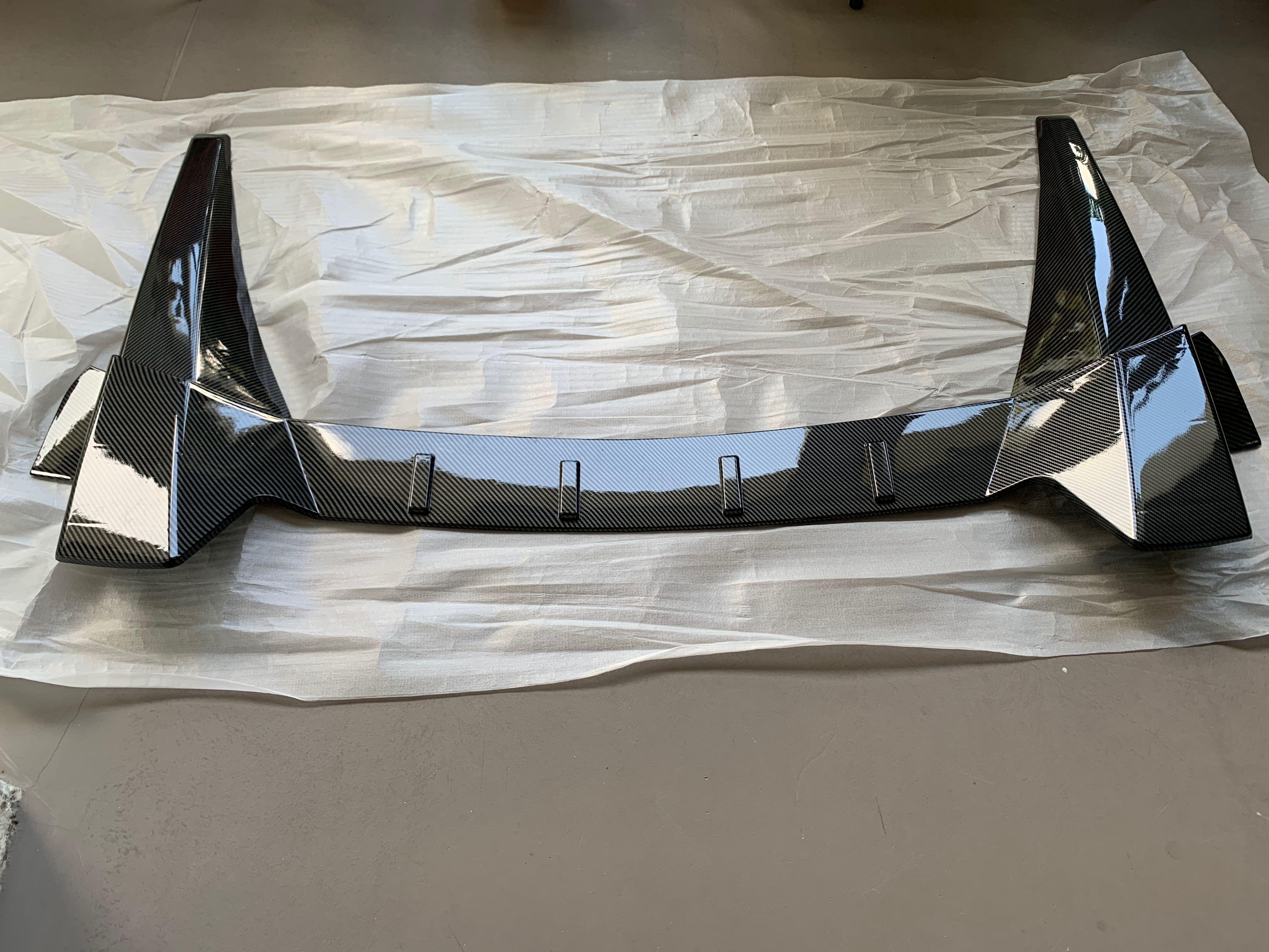 Honda Civic FC type r roof spoiler in glossy black / cf, Car ...