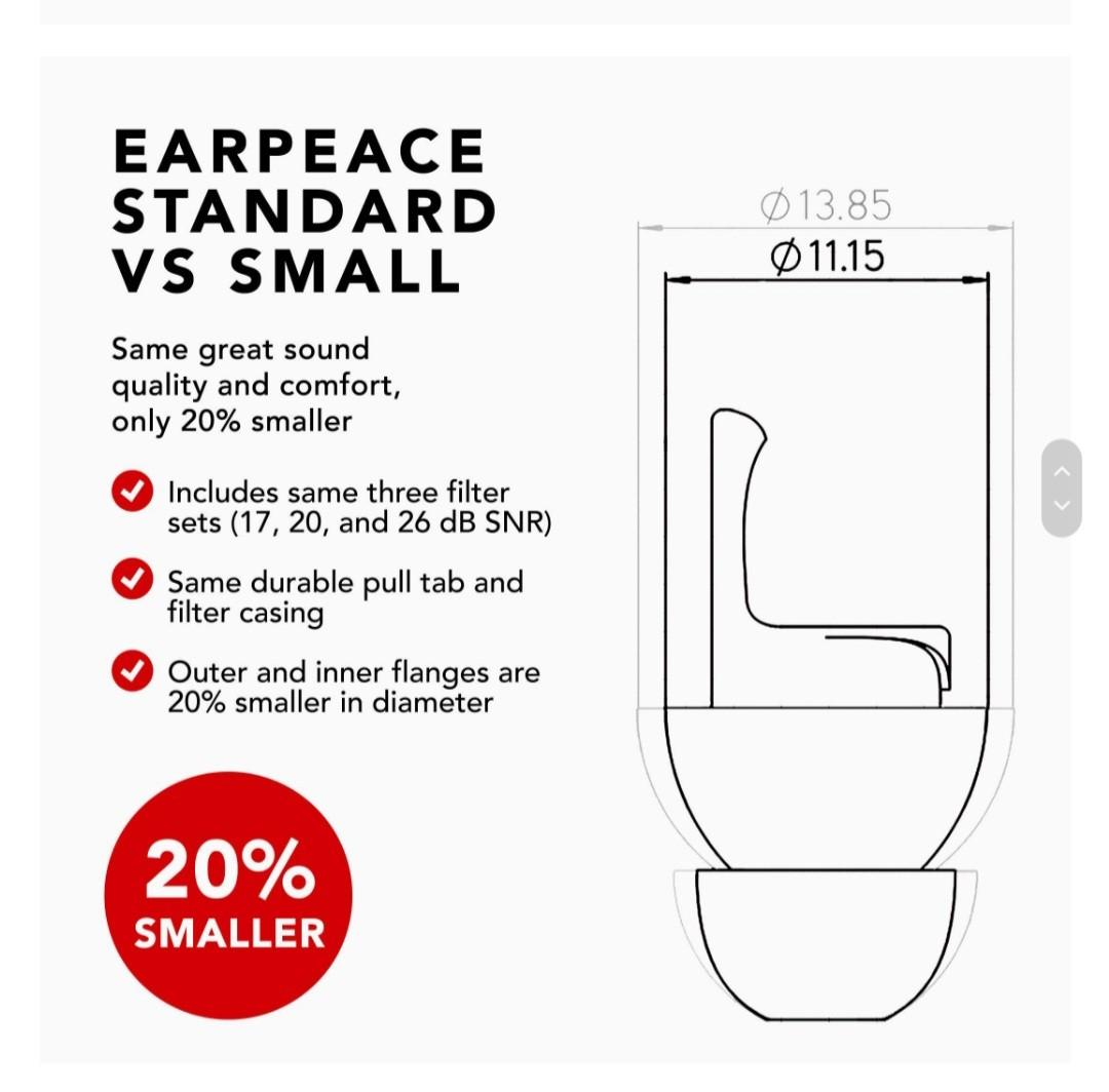 I061 EarPeace Motorcycle Ear Plugs Reusable High Fidelity Moto