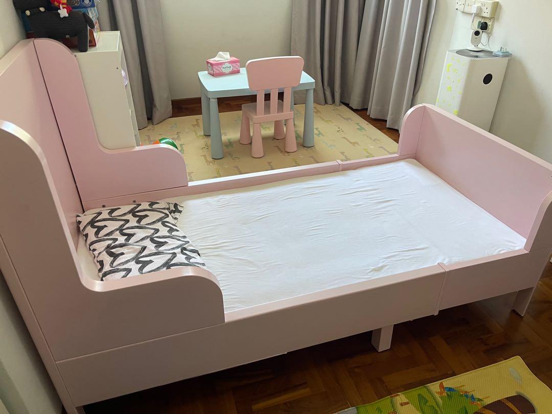 Ikea pink deals kids bed