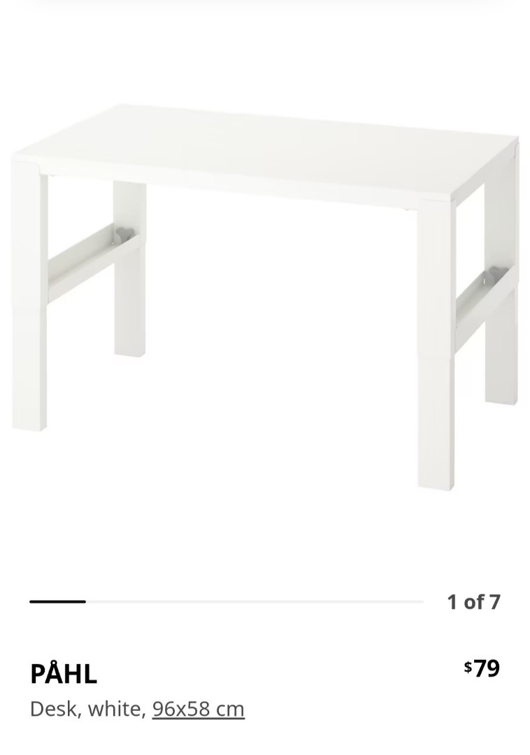 Ikea Pahl Study Table, Furniture & Home Living, Furniture, Tables & Sets on  Carousell