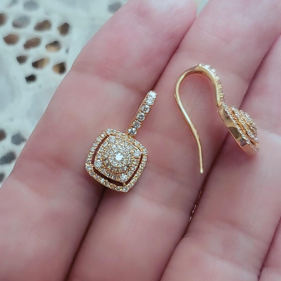 K18 Japan Gold 0.80 ct. Diamond Beauty G Earrings