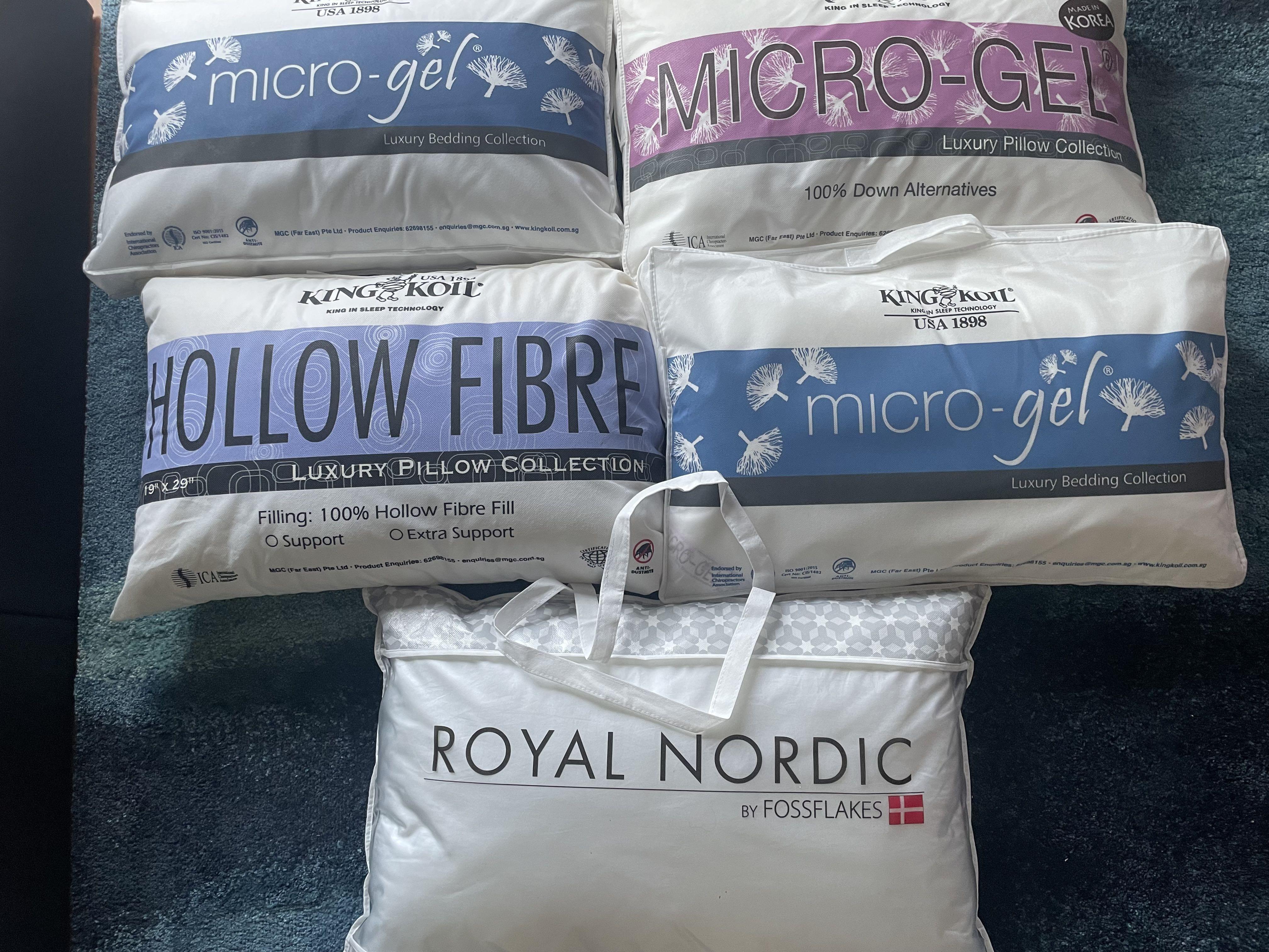 King Koil Pillows Furniture Home Living Bedding Towels on Carousell