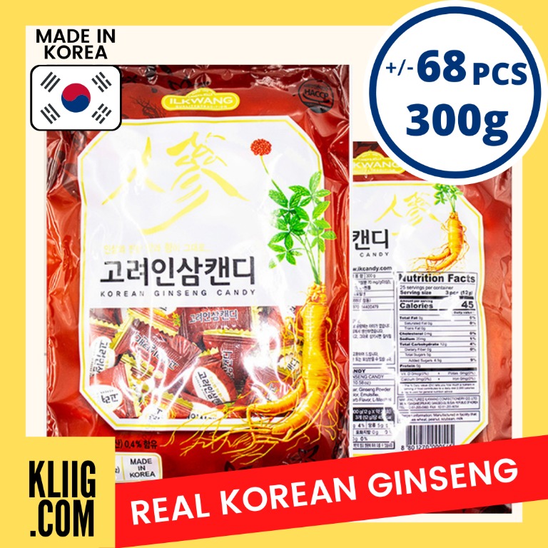 [KOREAN AUTHENTIC GINSENG CANDY] GINSENG CANDY/ RED GINSENG SWEET BEAN