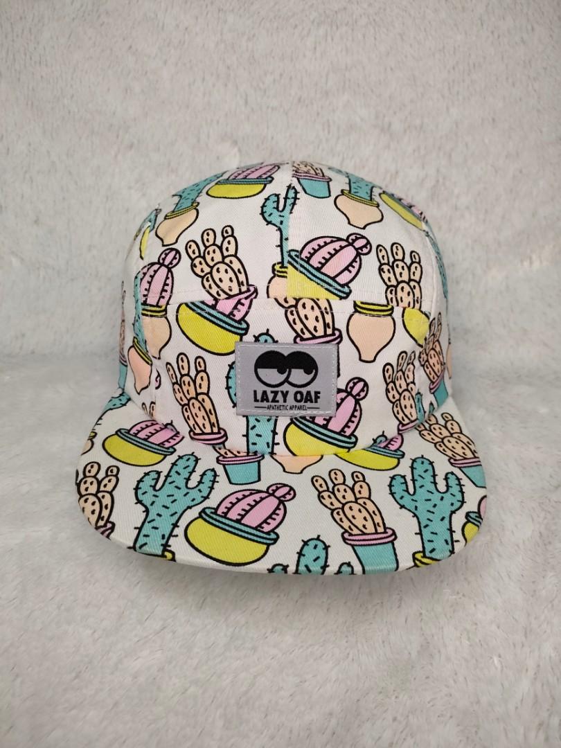 Lazy Oaf Five Panel Cactus Hat, Fesyen 