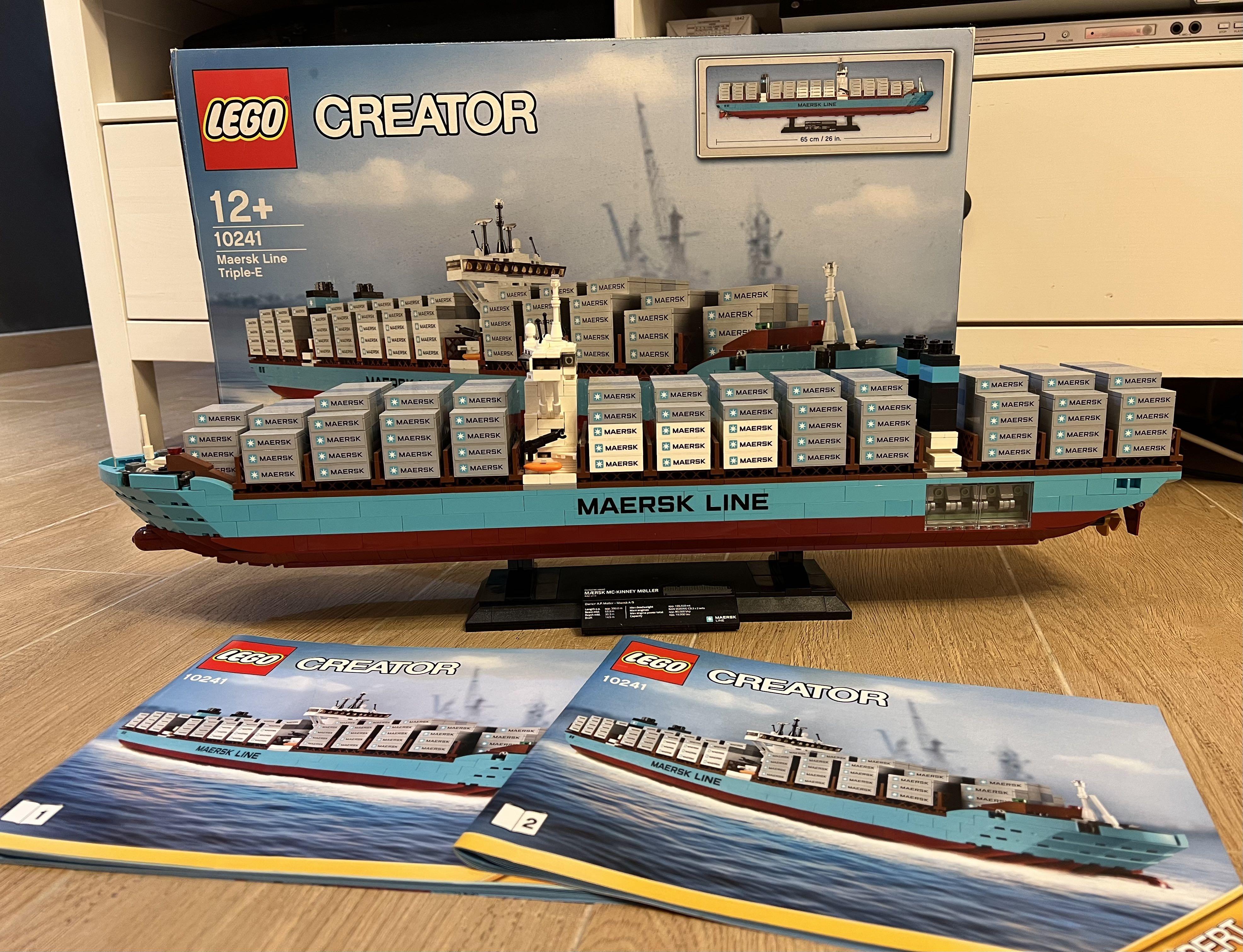 LEGO 10241 Maersk Line Triple-E 貨櫃船, 興趣及遊戲, 玩具& 遊戲類- Carousell