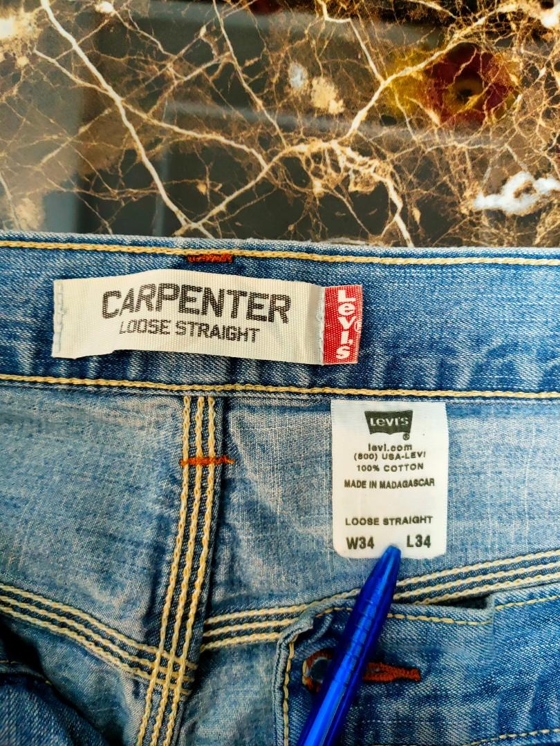 CARPENTER STRAIGHT JEANS, Men's Fashion, Bottoms, Jeans on Carousell