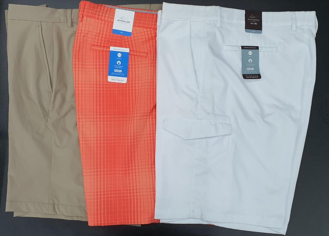 40W Greg Norman Performance Golf Shorts 