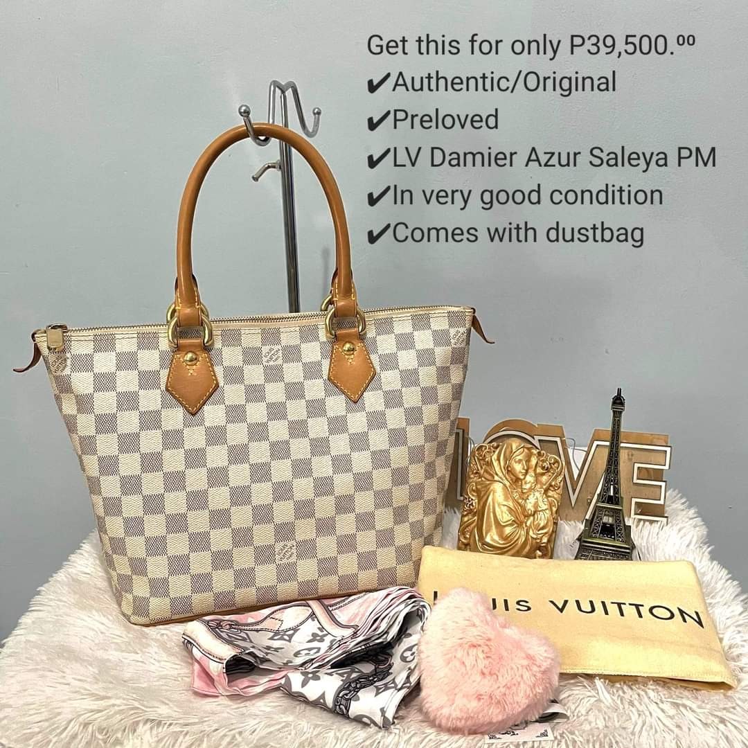 LOUIS VUITTON DAMIER EBENE SALEYA PM BAG, Luxury, Bags & Wallets on  Carousell
