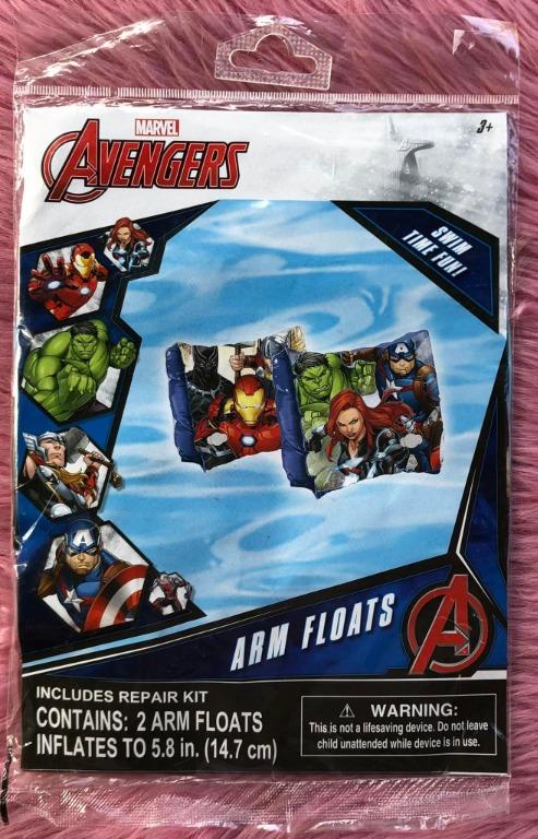 Marvel Avengers Arm Float (Category: Bathtub & Bath Accessories) located in Manila. Submitted by memorylanestore (Listing ID 1144485737, Image 1). Description: Marvel Avengers Arm Float Marvel Avengers Iron Man Hulk Thor Swimming Arm Floats 3+ Floaties Water Flogles .