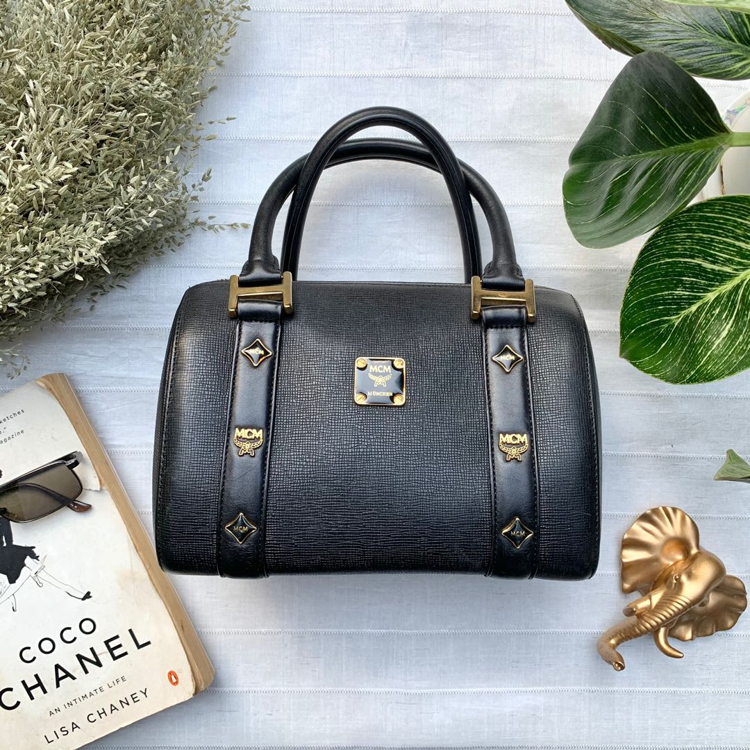 Mcm clearance black bag