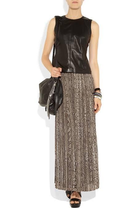 Michael kors snake print skirt new arrivals