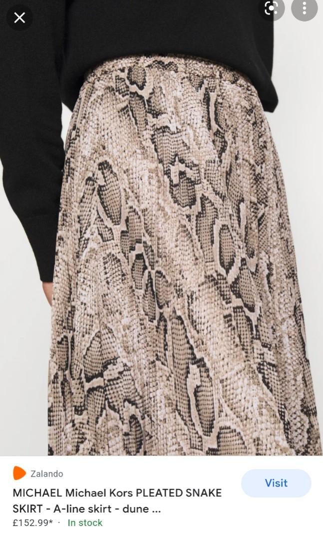 Michael kors snake print skirt online