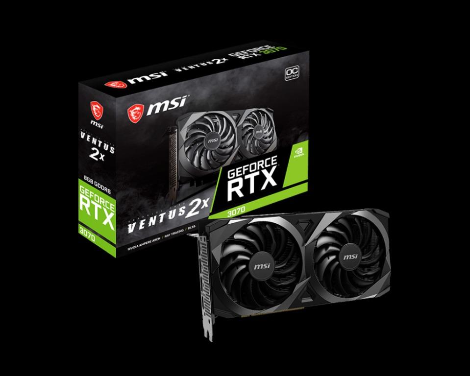 MSI RTX 3070 Ventus 2X OC (Non-LHR), Computers & Tech, Parts