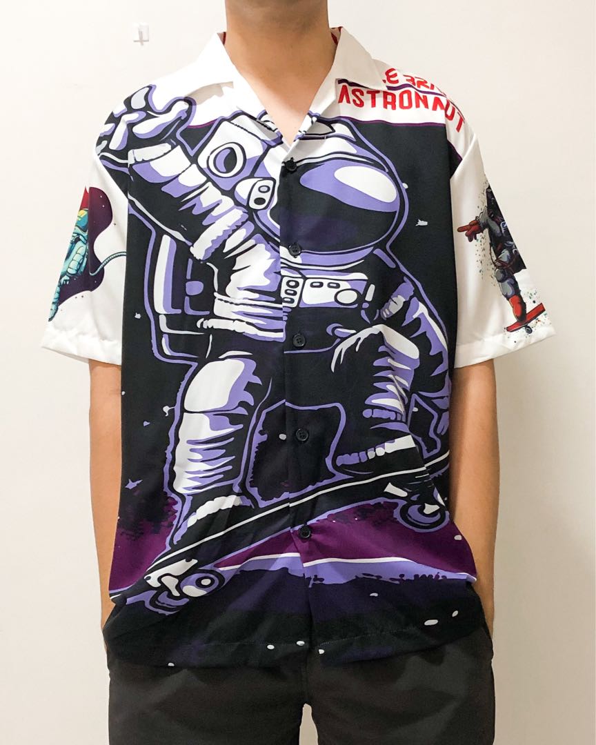 NASA All over print Buttondown Polo 