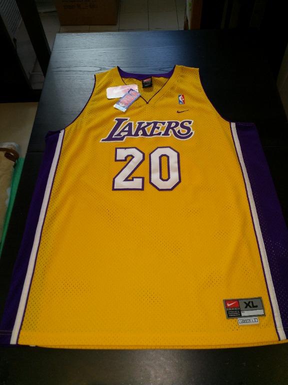 Gary Payton Los Angeles Lakers NBA Jersey 3XL Reebok Gold