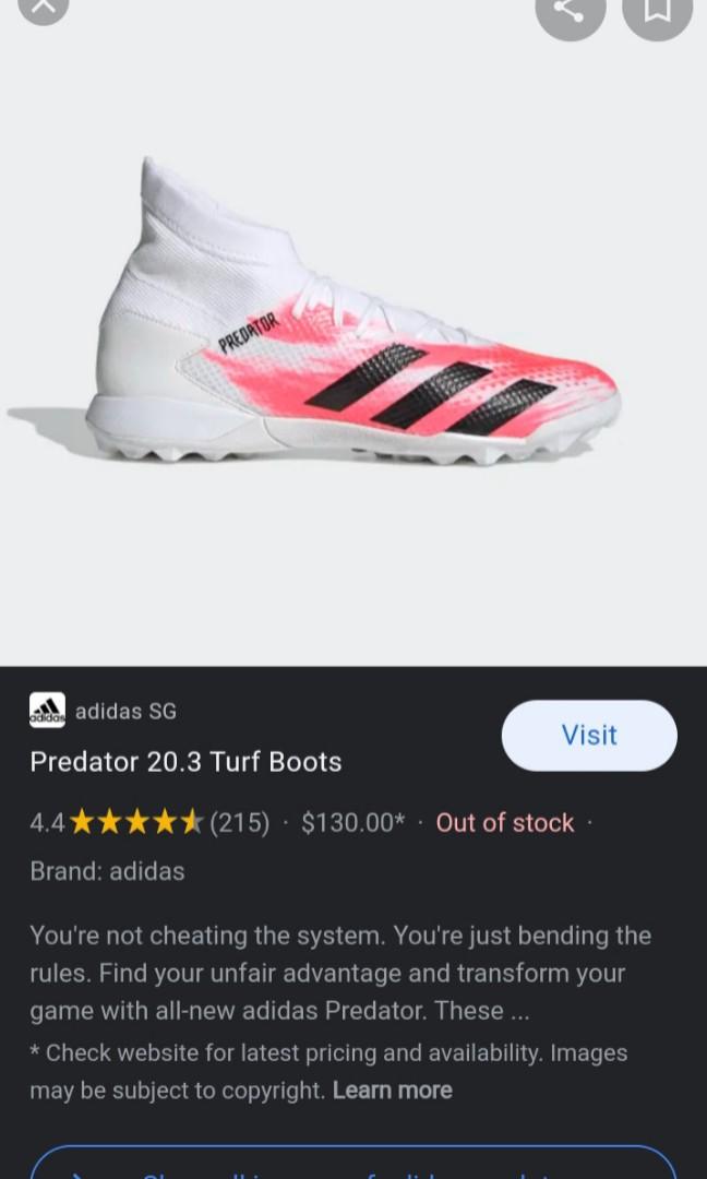 New Adidas predator 20.3 turf boots, Men's Fashion, Footwear, Boots on  Carousell