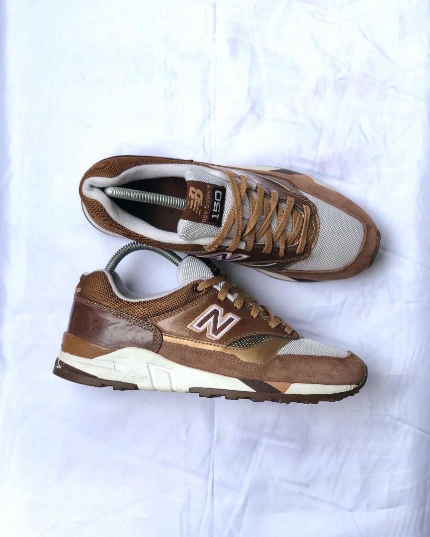 new balance white brown