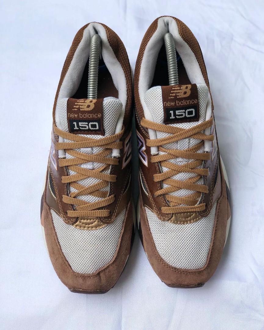 new balance white brown