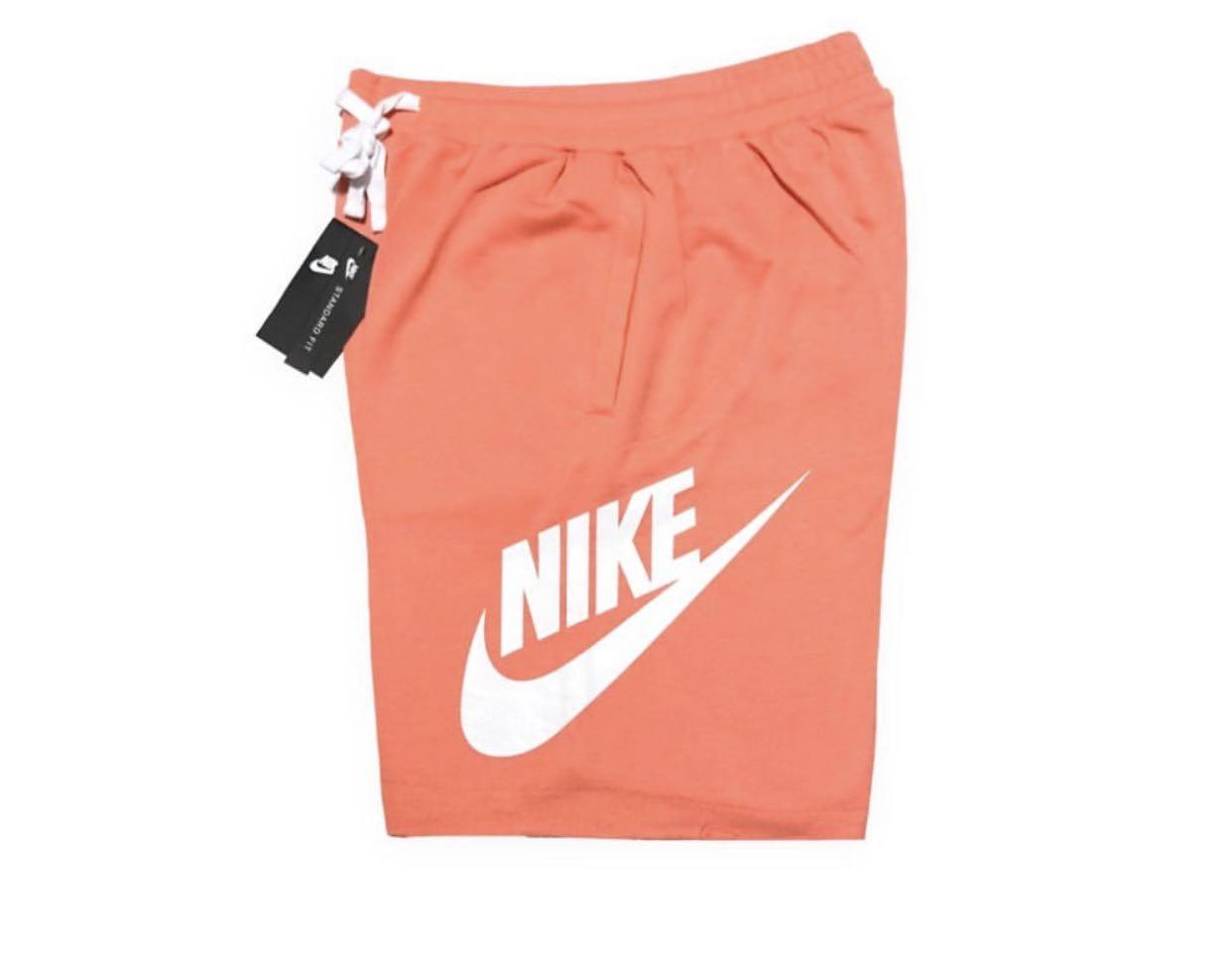 Nike Peach Alumni Shorts, Men's Fashion 