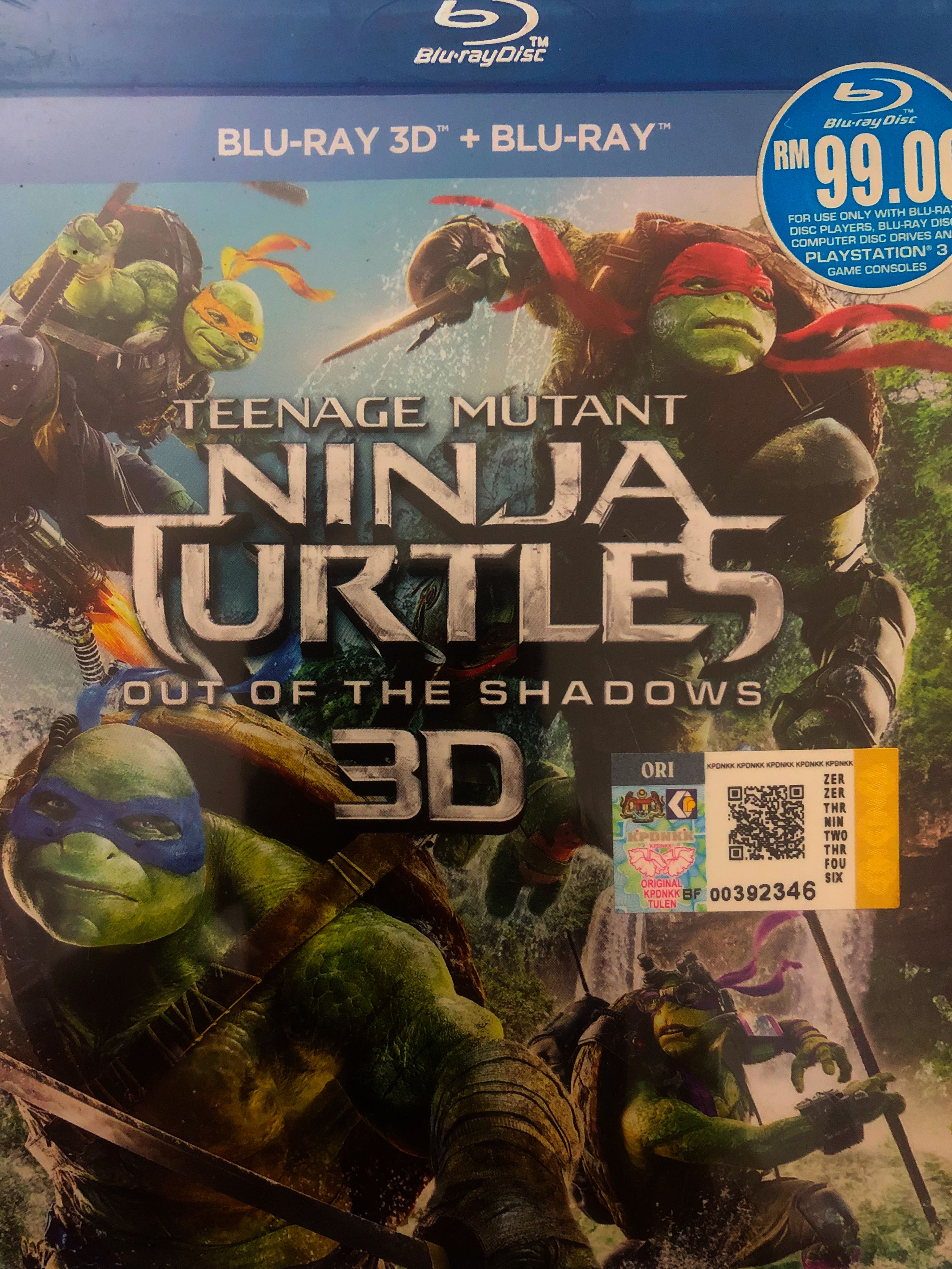 NINJA TURTLES BLU RAY 2 Disc, Hobbies & Toys, Music & Media, CDs & DVDs