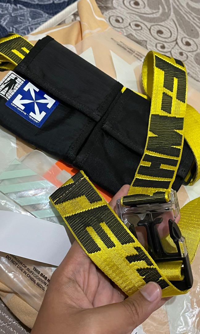 Off white two pocket belt bag sales