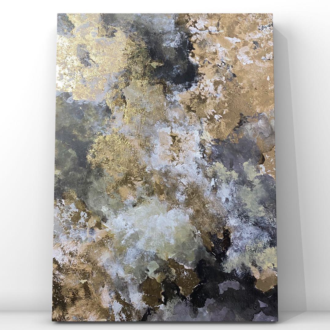 Original abstract art acrylic painting luxe art singaporean artist