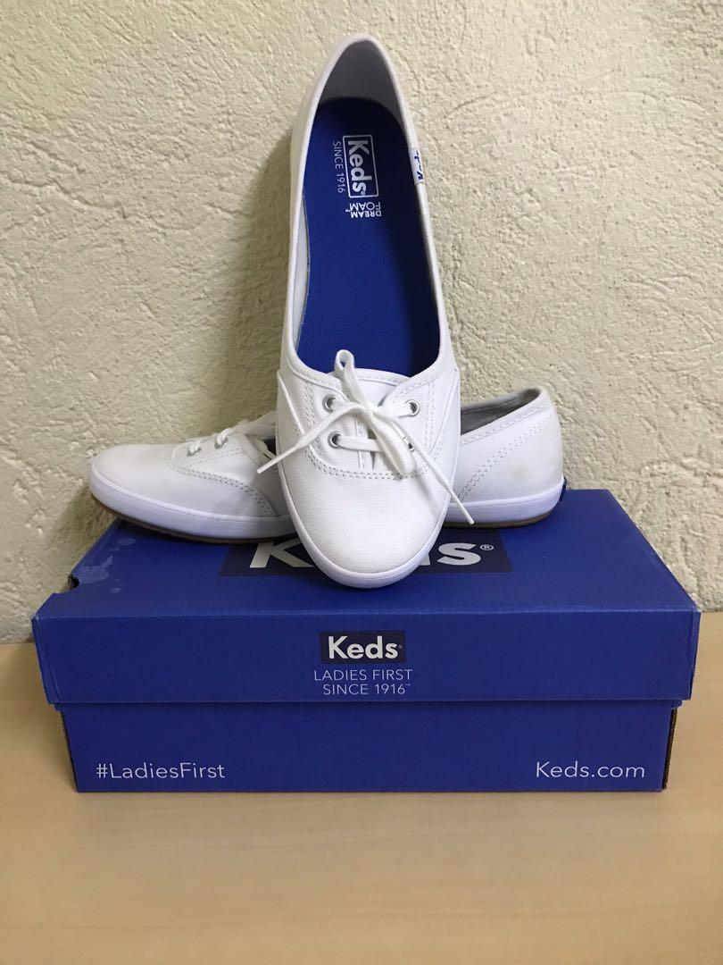 Keds Women's Teacup Twill Sneakers in White