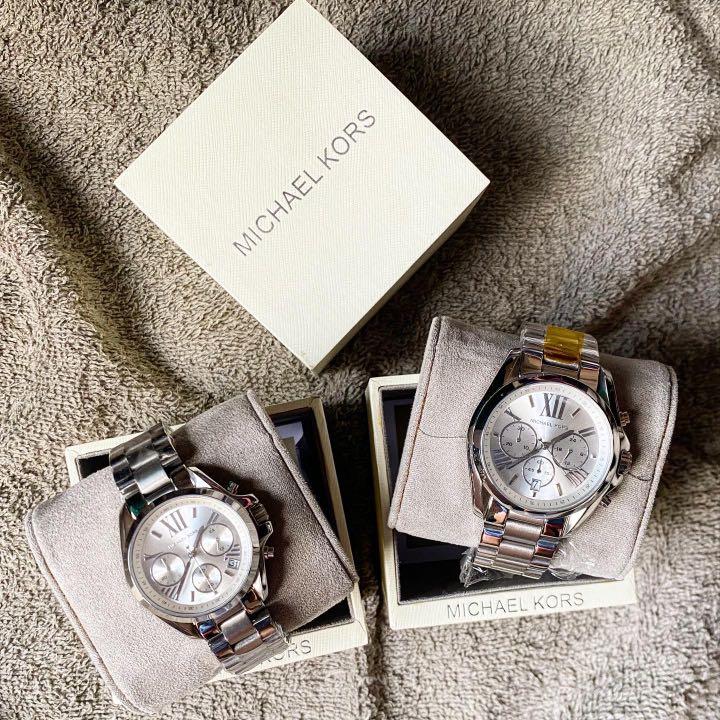 Original Michael Kors Couple Watch All Silver, Women's Fashion, Watches &  Accessories, Watches on Carousell
