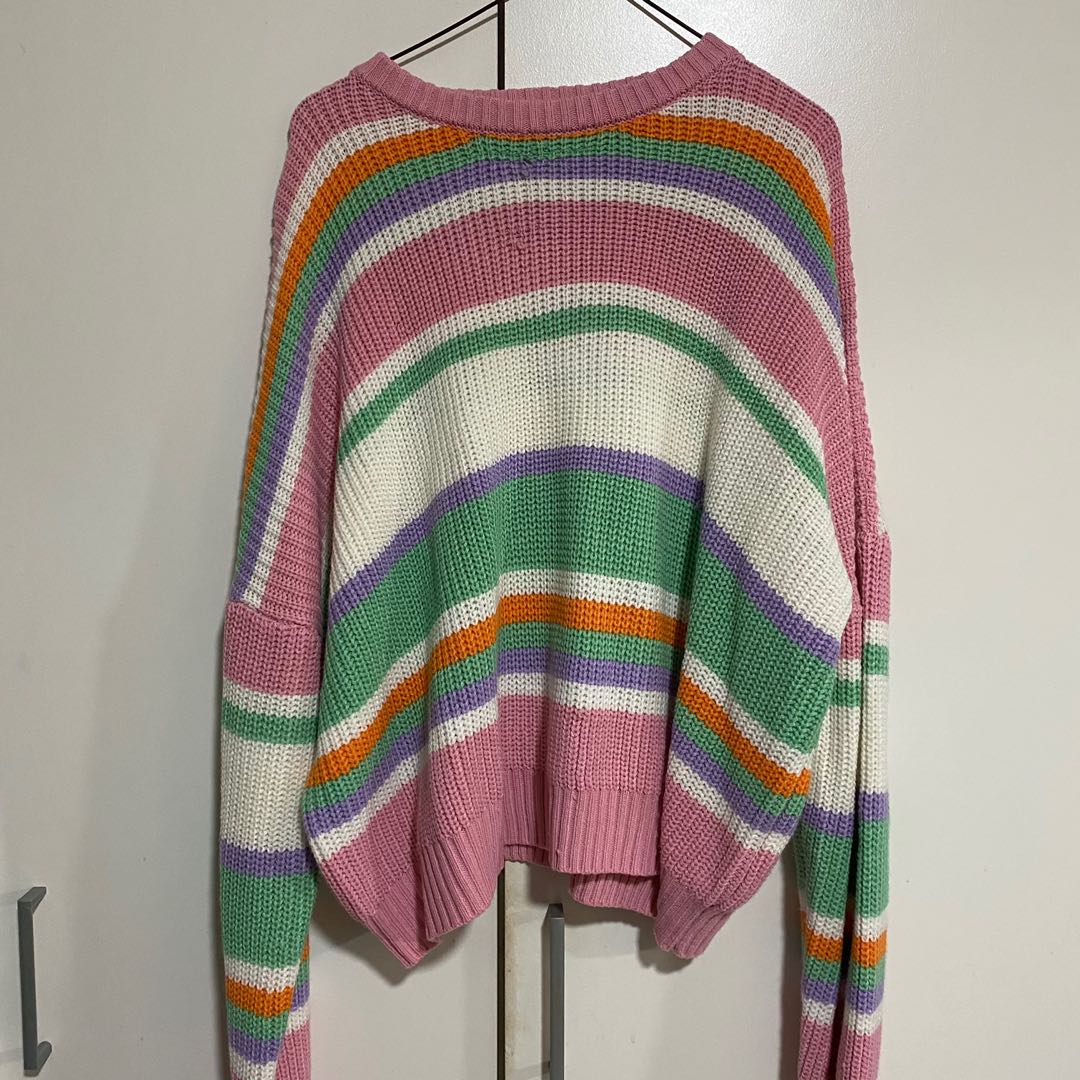 pastel knit sweater