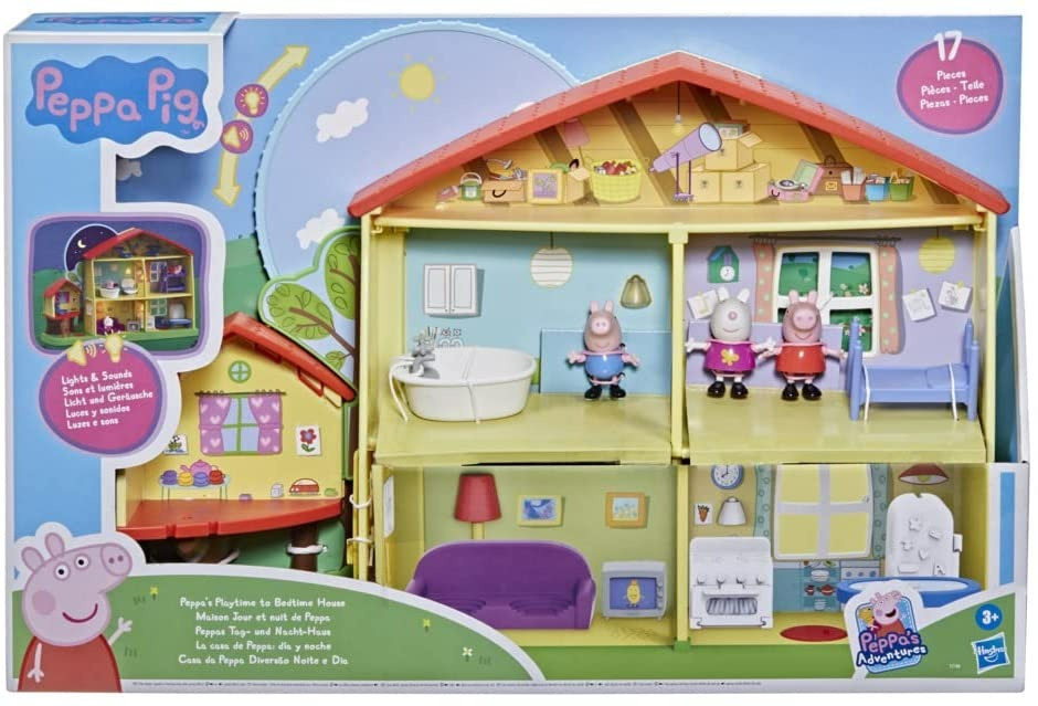 Peppa Pig Peppa's Adventures Peppa's Playtime to Bedtime House Preschool  Toy, Speech, Light, and Sounds, Ages 3 and Up - Peppa Pig