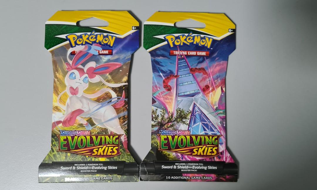 Pokemon Card TCG Evolving Skies Sleeved Booster Pack, Hobbies & Toys, Toys  & Games on Carousell