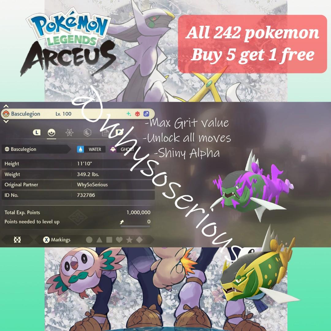 Pokemon Legends Arceus ALL NEW POKEMON BUNDLE Lvl 100 Max Stats !! (FAST)