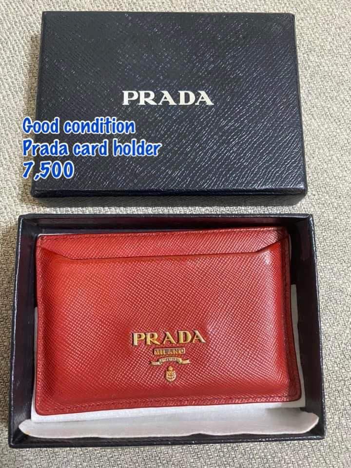Prada card holder, Women's Fashion, Bags & Wallets, Wallets & Card ...