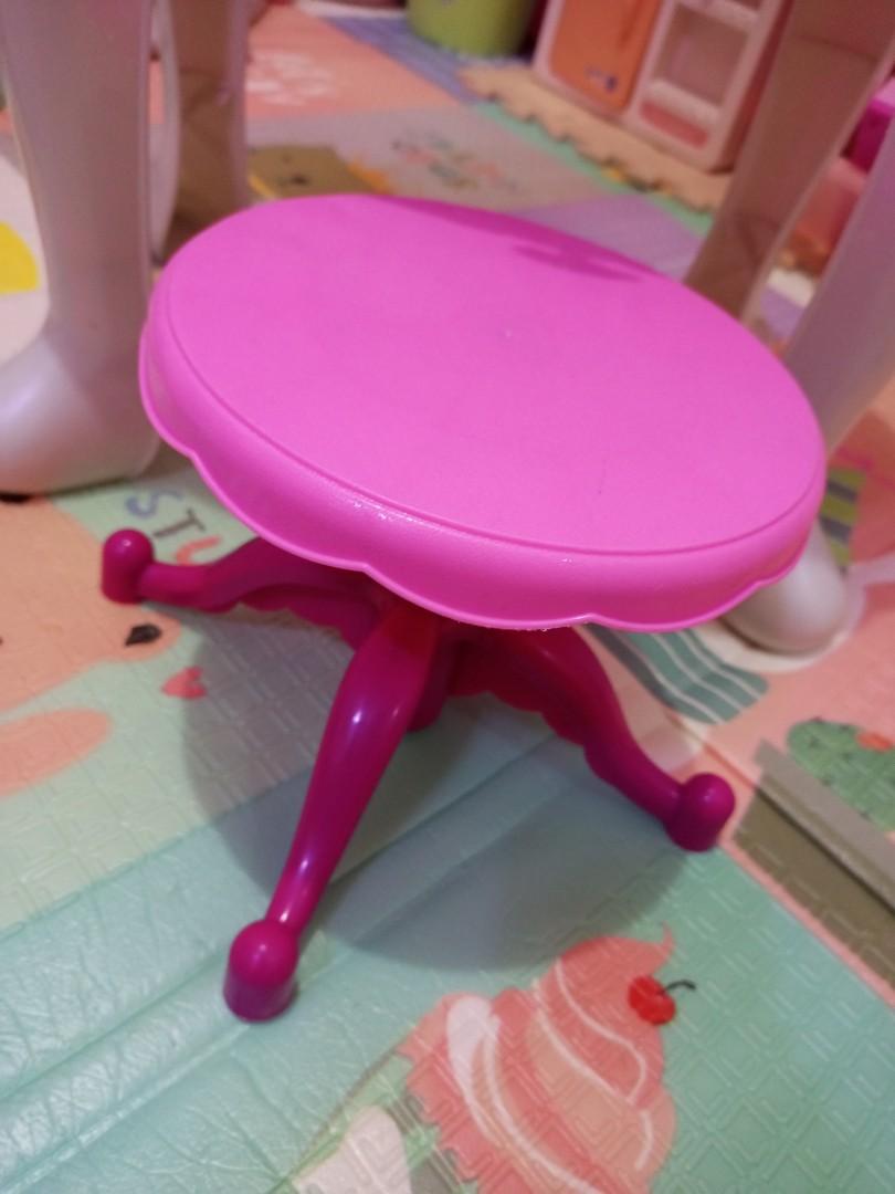 Princess Vanity table and chair with new make up accessories, Hobbies