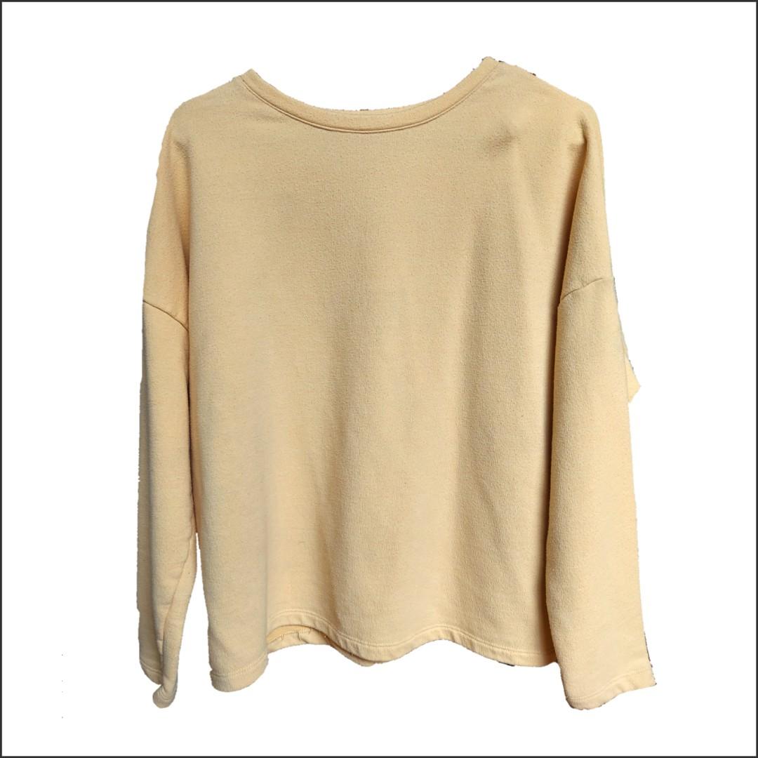 Pull and bear yellow sweater on sale