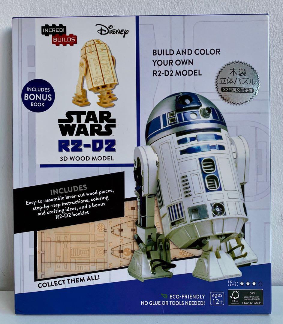 R2d2 Star Wars 3d Wood Model Hobbies Toys Toys Games On Carousell